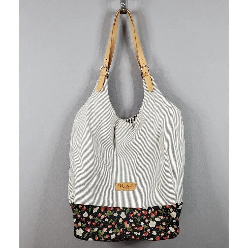 Italian Made Nadir - Positano Shoulder bag Tote Excellent Condition Inner pocket - Picture 1 of 9